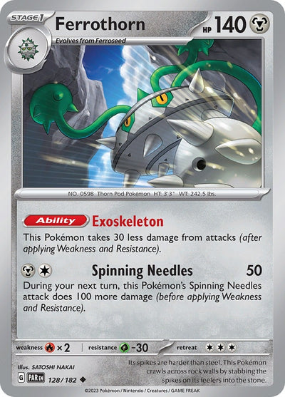 Image for Ferrothorn (SV04: Paradox Rift) (128/182) - Pokemon