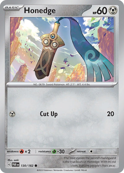 Image for Honedge (SV04: Paradox Rift) (130/182) - Pokemon