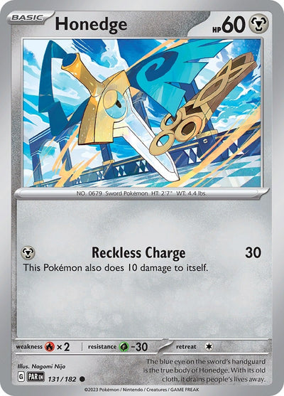 Image for Honedge (SV04: Paradox Rift) (131/182) - Pokemon