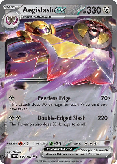Image for Aegislash ex (SV04: Paradox Rift) (135/182) - Pokemon