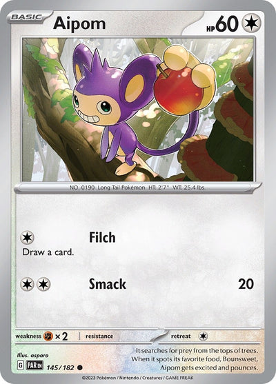 Image for Aipom (SV04: Paradox Rift) (145/182) - Pokemon