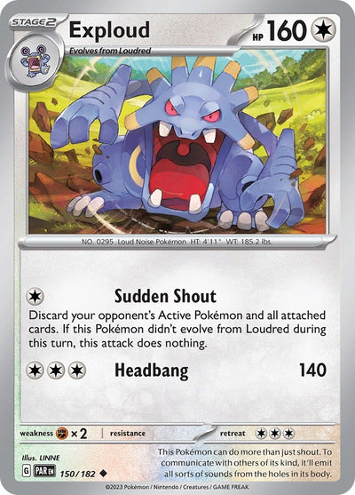Image for Exploud (SV04: Paradox Rift) (150/182) - Pokemon
