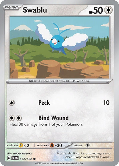 Image for Swablu (SV04: Paradox Rift) (152/182) - Pokemon