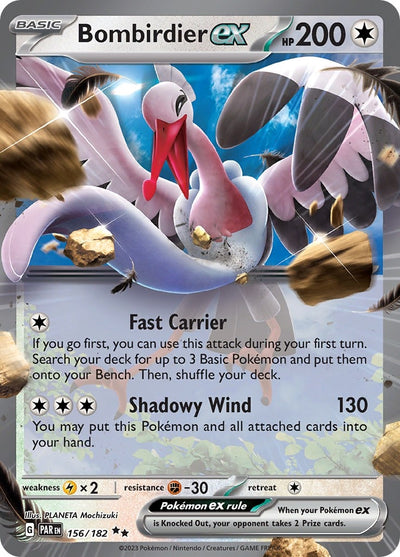 Image for Bombirdier ex (SV04: Paradox Rift) (156/182) - Pokemon