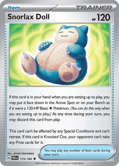Image for Snorlax Doll (SV04: Paradox Rift) (175/182) - Pokemon