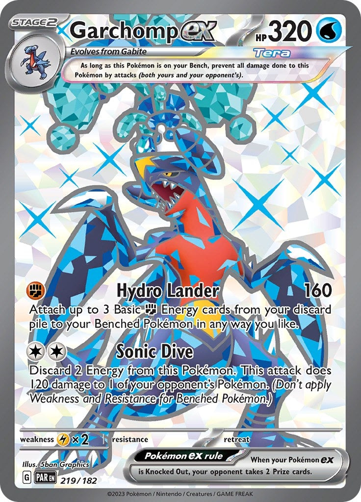 Image for Garchomp ex (SV04: Paradox Rift) (219/182) - Pokemon