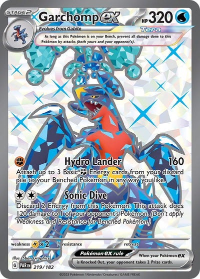 Image for Garchomp ex (SV04: Paradox Rift) (219/182) - Pokemon