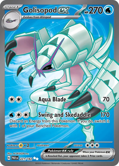 Image for Golisopod ex (SV04: Paradox Rift) (221/182) - Pokemon