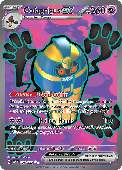 Image for Cofagrigus ex (SV04: Paradox Rift) (224/182) - Pokemon