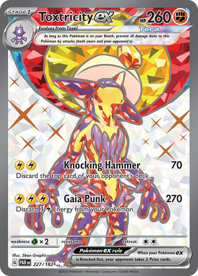 Image for Toxtricity ex (SV04: Paradox Rift) (227/182) - Pokemon