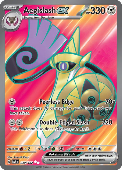 Image for Aegislash ex (SV04: Paradox Rift) (230/182) - Pokemon