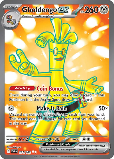 Image for Gholdengo ex (SV04: Paradox Rift) (231/182) - Pokemon
