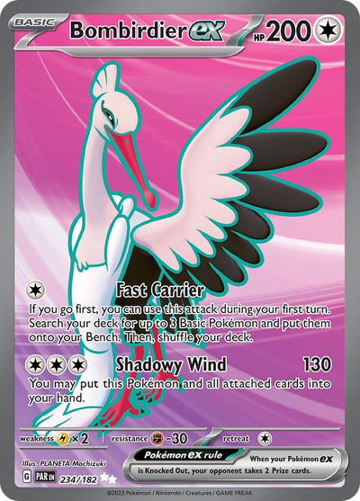 Image for Bombirdier ex (SV04: Paradox Rift) (234/182) - Pokemon