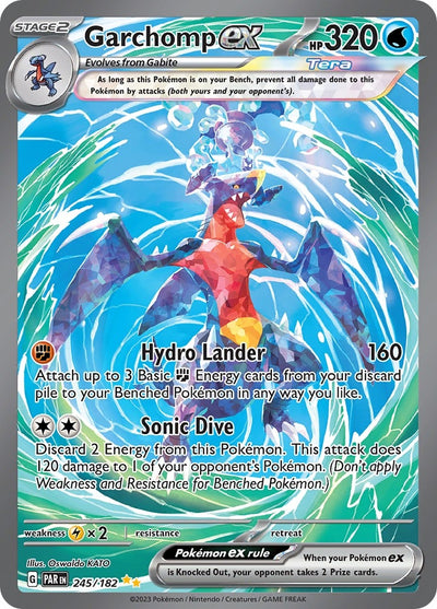 Image for Garchomp ex (SV04: Paradox Rift) (245/182) - Pokemon