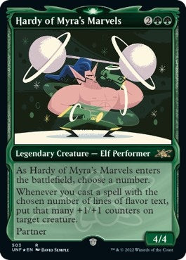 Hardy of Myra's Marvels (Showcase) (Galaxy Foil) (Unfinity) (503)