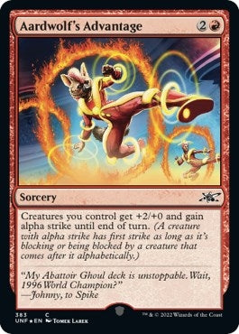 Aardwolf's Advantage (Galaxy Foil) (Unfinity) (383)