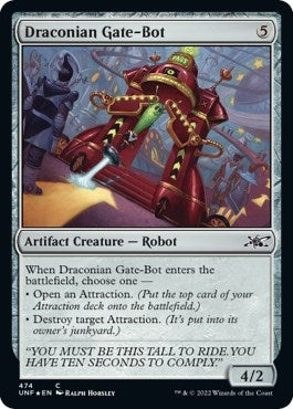 Draconian Gate-Bot (Galaxy Foil) (Unfinity) (474)