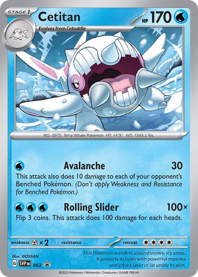 Image for Cetitan - 063 (SV: Scarlet & Violet Promo Cards) (063) - Pokemon