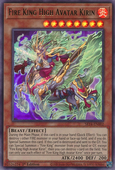 Image for Fire King High Avatar Kirin (Structure Deck: Fire Kings) (SR14-EN002) - YuGiOh