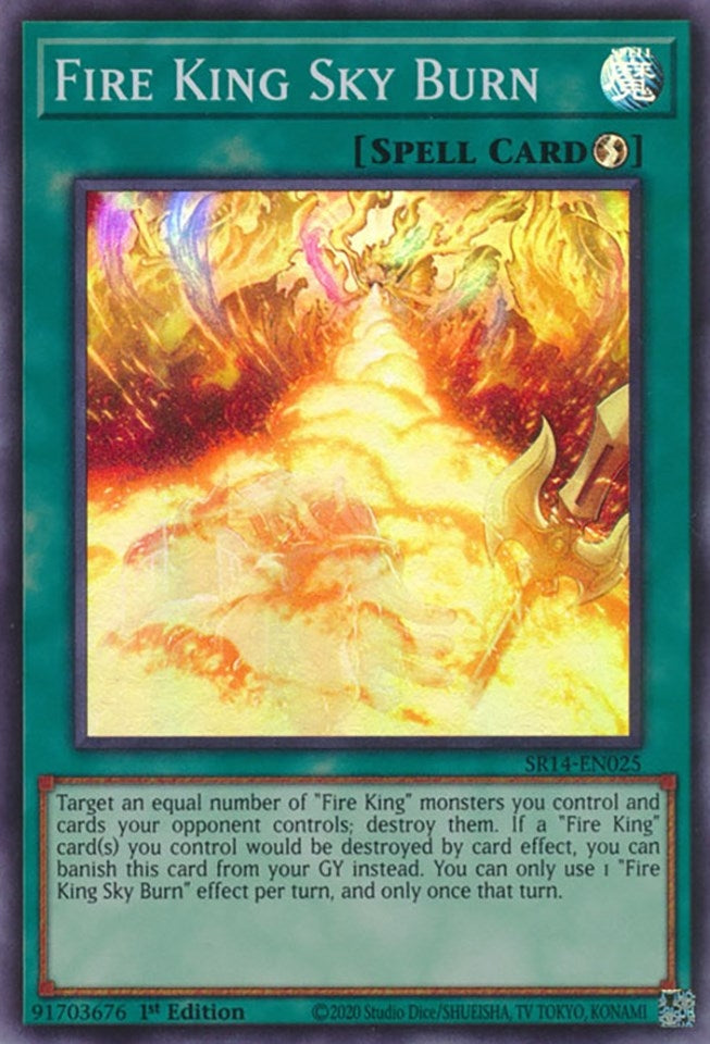 Image for Fire King Sky Burn (Structure Deck: Fire Kings) (SR14-EN025) - YuGiOh