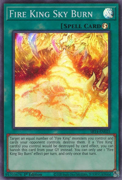 Image for Fire King Sky Burn (Structure Deck: Fire Kings) (SR14-EN025) - YuGiOh
