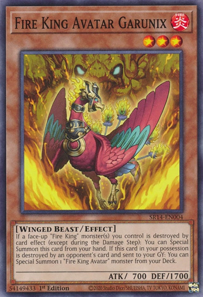 Image for Fire King Avatar Garunix (Structure Deck: Fire Kings) (SR14-EN004) - YuGiOh