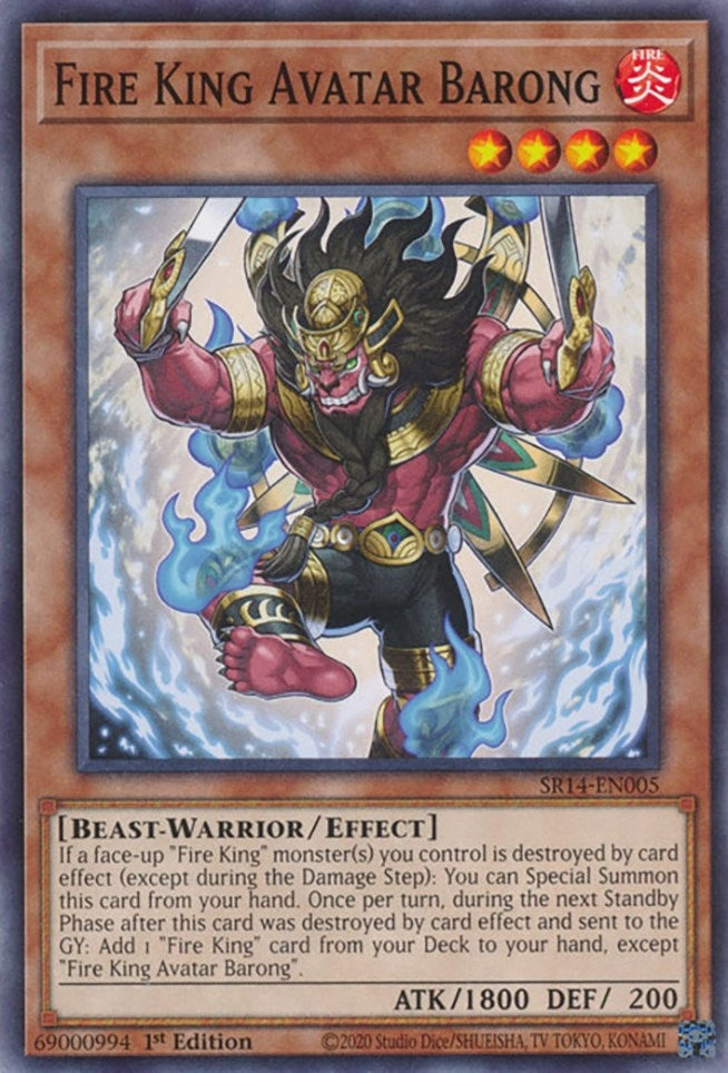Image for Fire King Avatar Barong (Structure Deck: Fire Kings) (SR14-EN005) - YuGiOh