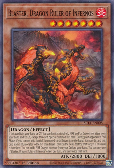 Image for Blaster, Dragon Ruler of Infernos (Structure Deck: Fire Kings) (SR14-EN008) - YuGiOh