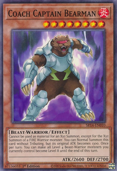 Image for Coach Captain Bearman (Structure Deck: Fire Kings) (SR14-EN010) - YuGiOh