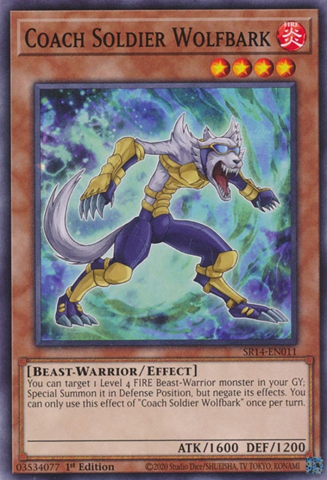Image for Coach Soldier Wolfbark (Structure Deck: Fire Kings) (SR14-EN011) - YuGiOh