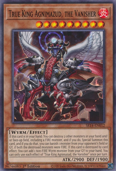 Image for True King Agnimazud, the Vanisher (Structure Deck: Fire Kings) (SR14-EN012) - YuGiOh