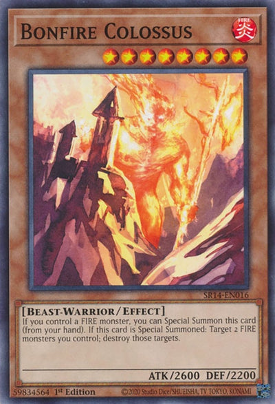 Image for Bonfire Colossus (Structure Deck: Fire Kings) (SR14-EN016) - YuGiOh