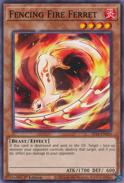 Image for Fencing Fire Ferret (Structure Deck: Fire Kings) (SR14-EN020) - YuGiOh