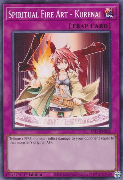 Image for Spiritual Fire Art - Kurenai (Structure Deck: Fire Kings) (SR14-EN035) - YuGiOh