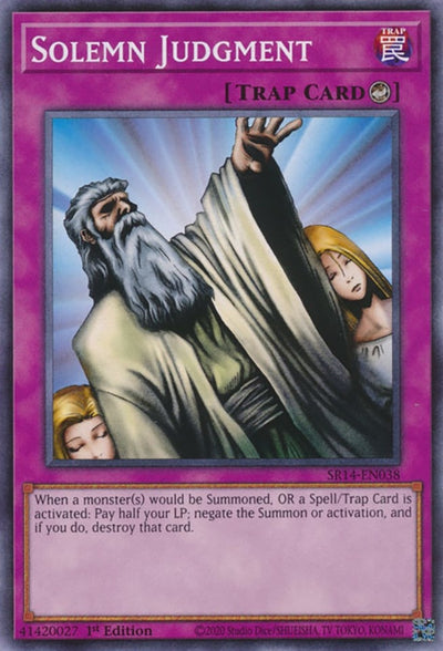 Image for Solemn Judgment (Structure Deck: Fire Kings) (SR14-EN038) - YuGiOh