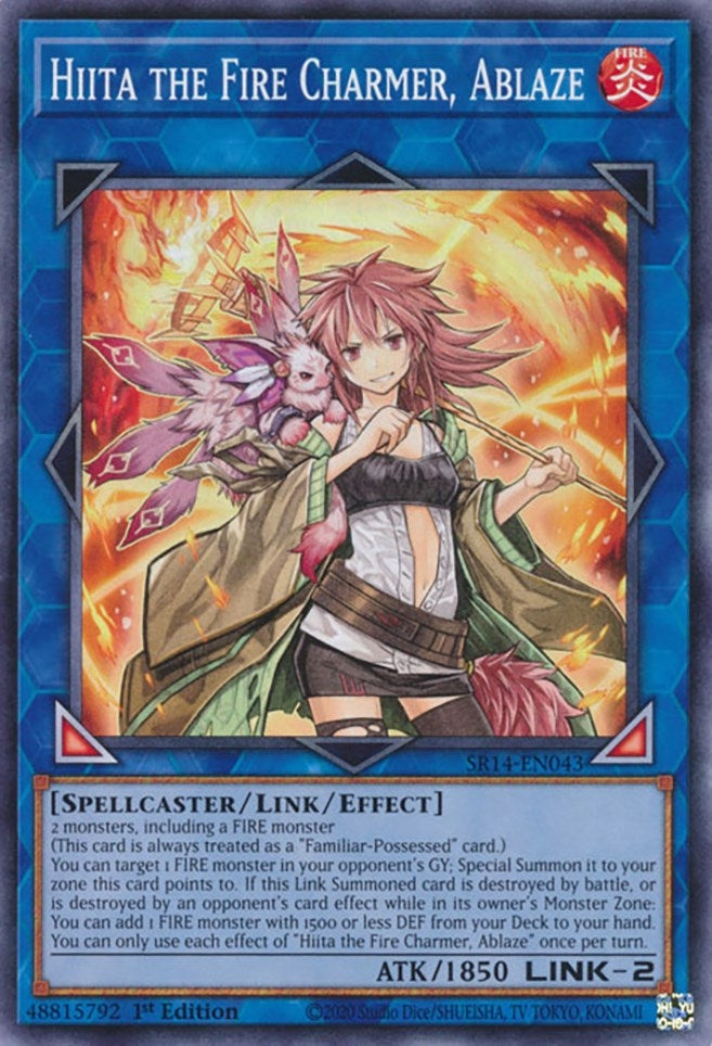 Image for Hiita the Fire Charmer, Ablaze (Structure Deck: Fire Kings) (SR14-EN043) - YuGiOh