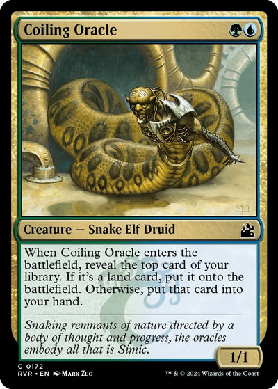 Image for Coiling Oracle (Ravnica Remastered) (172) - Magic: The Gathering