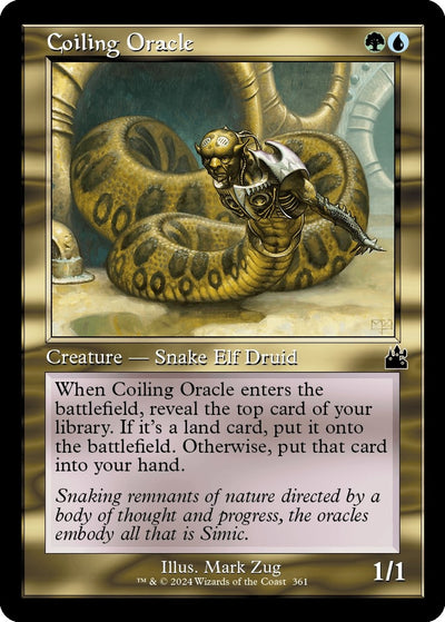 Image for Coiling Oracle (Retro Frame) (Ravnica Remastered) (361) - Magic: The Gathering