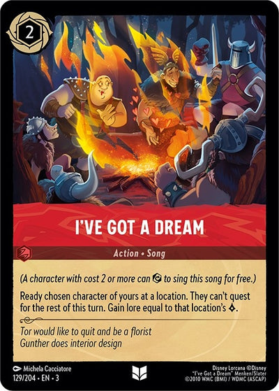 Image for I've Got a Dream (Into the Inklands) (129/204) - Disney Lorcana