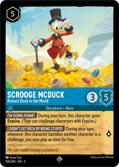 Image for Scrooge McDuck - Richest Duck in the World (Into the Inklands) (154/204) - Disney Lorcana