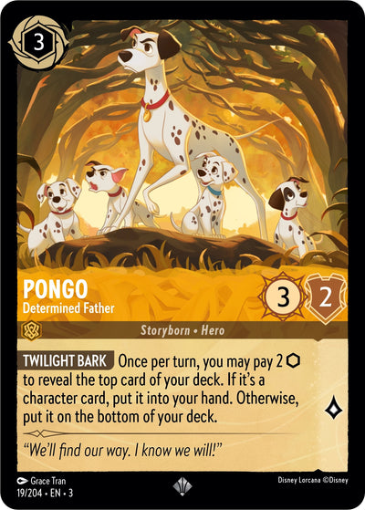 Image for Pongo - Determined Father (Into the Inklands) (19/204) - Disney Lorcana