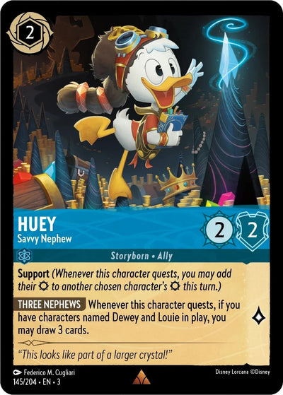 Image for Huey - Savvy Nephew (Into the Inklands) (145/204) - Disney Lorcana