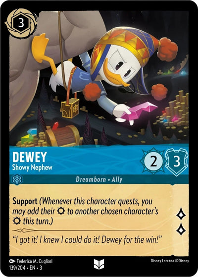 Image for Dewey - Showy Nephew (Into the Inklands) (139/204) - Disney Lorcana