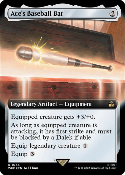 Ace's Baseball Bat (Extended Art) (Surge Foil) (Universes Beyond: Doctor Who) (1045)