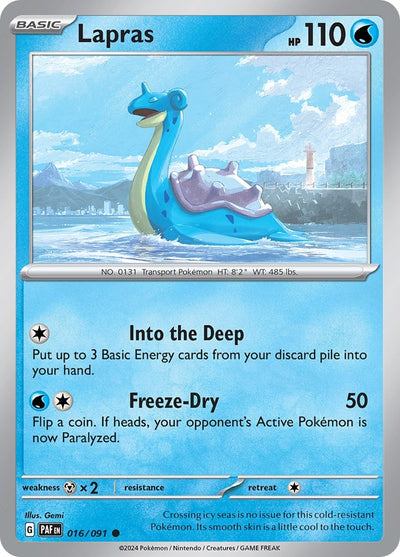 Image for Lapras (SV: Paldean Fates) (016/091) - Pokemon