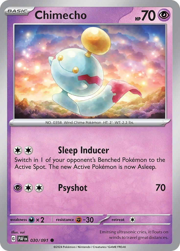 Image for Chimecho (SV: Paldean Fates) (030/091) - Pokemon