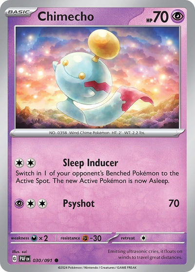 Image for Chimecho (SV: Paldean Fates) (030/091) - Pokemon