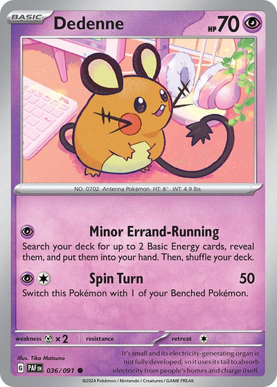 Image for Dedenne (SV: Paldean Fates) (036/091) - Pokemon