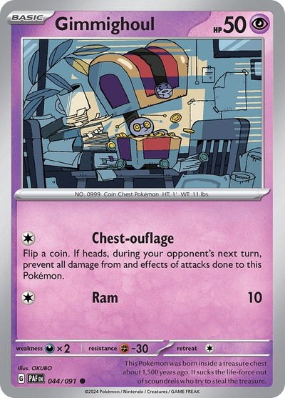 Image for Gimmighoul (SV: Paldean Fates) (044/091) - Pokemon
