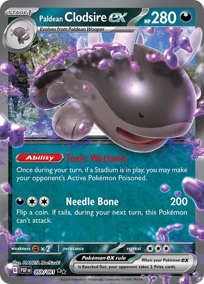 Image for Paldean Clodsire ex (SV: Paldean Fates) (059/091) - Pokemon